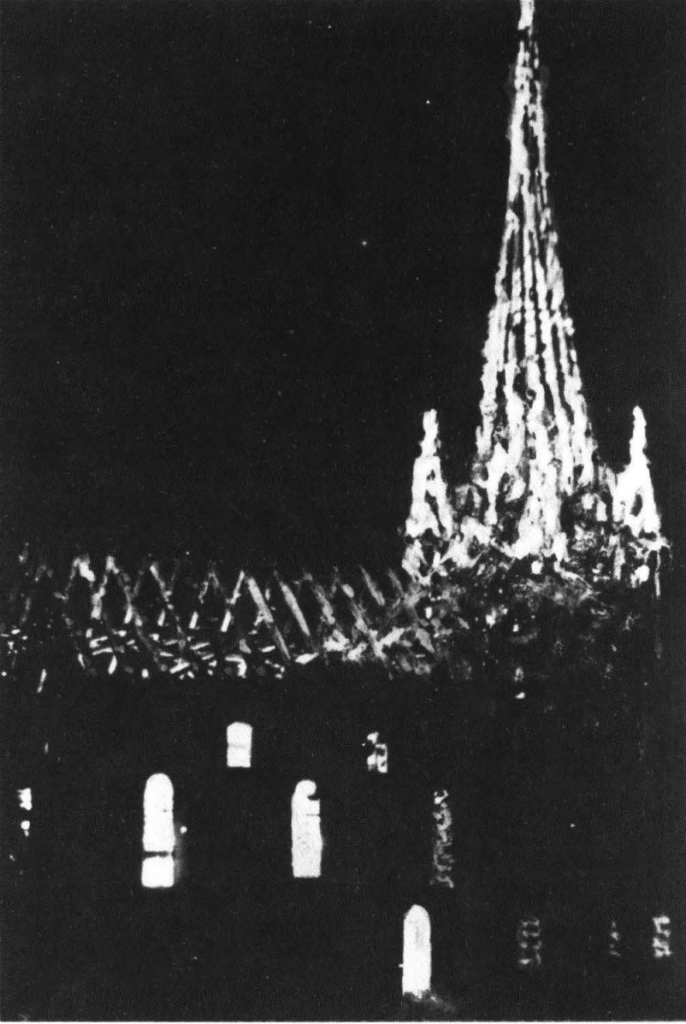 Evangelische Kirche in der Brandnacht 1946